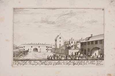 A chegada de Frederik V ao Castelo de Odense de Poul Isac Grønvold