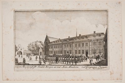Visita de Frederik V à Academia Sorø de Poul Isac Grønvold
