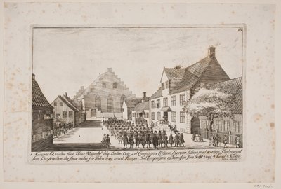 Bairro de Frederik V durante a visita a Korsør de Poul Isac Grønvold