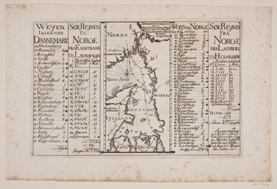 Mapa de Skagerak e Kattegat com condados vizinhos de Poul Isac Grønvold