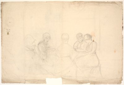 Grupo de cinco figuras sentadas de Poul S. Christiansen