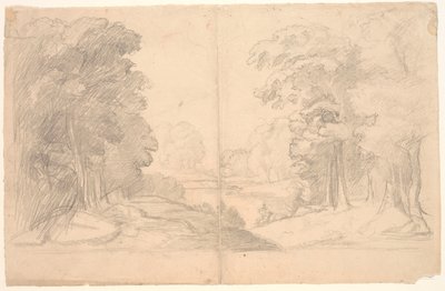 paisagem com árvores de Poul S. Christiansen