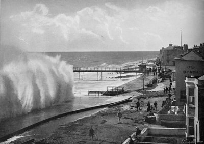 Um grande mar em Bognor, c1896 de Poulton and Co
