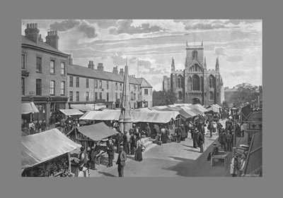 Market Place, Selby, c1900 de Poulton and Co
