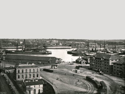 As docas, Southampton, 1895. de Poulton and Co