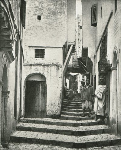 Rue de la Kasbah, Argel, Argélia, 1895. de Poulton and Co