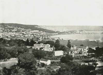 Vista do Mustafa, Argel, Argélia, 1895. de Poulton and Co