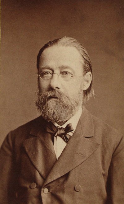 Retrato do compositor Bedrich Smetana, 1878. de Prague . Photo studio J. Mulac