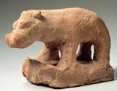 Hipopótamo, 4º milênio aC (argila queimada) de Predynastic Period Egyptian