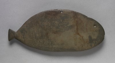 Paleta em Forma de Peixe, c.3500-2950 BC (graywacke) de Predynastic Period Egyptian