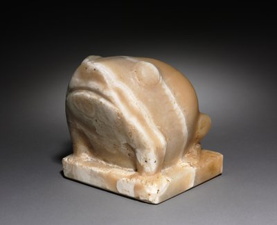 Estátua de Heqat, a deusa do sapo, c.2950 aC de Predynastic Period Egyptian