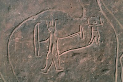 Figura humana (pintura rupestre) de Prehistoric