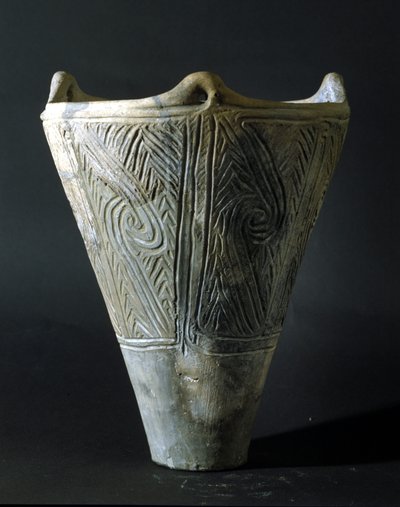 Jarra de terracota do período Jomon (período da pré-história no Japão). Roma, Museu Nacional de Arte Oriental. de Prehistoric Prehistoric