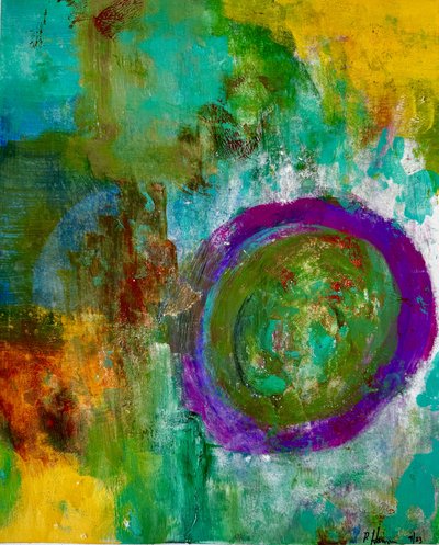 Círculo abstrato vibrante de Preston Harmon