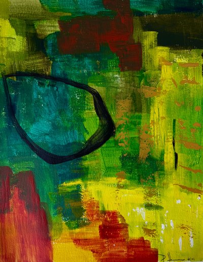 Formas abstratas vibrantes de Preston Harmon