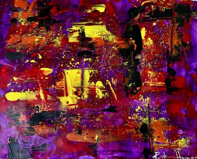 Fusão abstrata vibrante de Preston Harmon