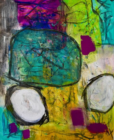 Formas abstratas vibrantes de Preston Harmon