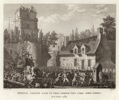 Barão de Besenval de Brunstatt trouxe para o Grand Chatelet em Paris de Prieur