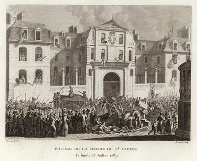 Saqueando a casa de St Lazare de Prieur