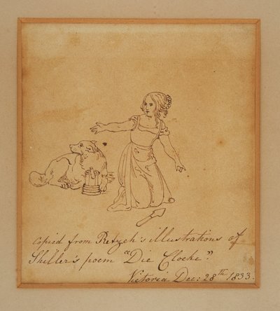 Esboço da princesa Victoria de Princess Royal (1840 1901) Victoria