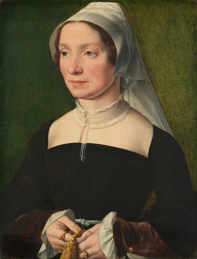 Esposa de um membro da família de Hondecoeter de Probably Antwerp 16th Century