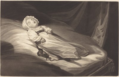 Bebê dormindo de Probably British 19th Century