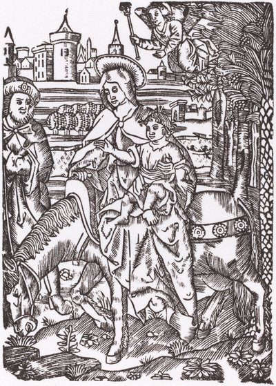 A fuga para o Egito de Probably French 16th Century
