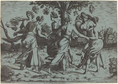 Dança das Dríades de Probably French 16th Century after Pierre Milan after Rosso Fiorentino