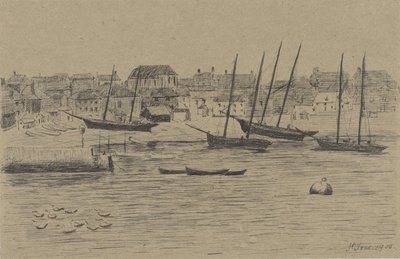 Vila piscatória de St. Ives de Prosper Alphonse Isaac
