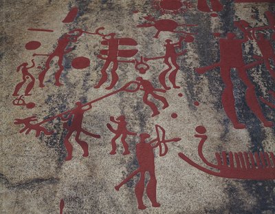 Cenas de caça (pintura rupestre) de Protohistoric