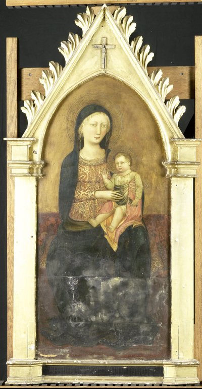 Virgem e o Menino de Pseudo Ambrodigio di Baldese (attributed to)