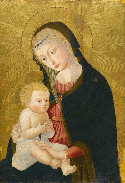 Madonna and Child, depois de 1445 (tempera e folha de ouro no painel) de Pseudo Jacopino di Francesco