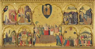 Políptico da Dormição da Virgem, 1330-35 de Pseudo Jacopino di Francesco