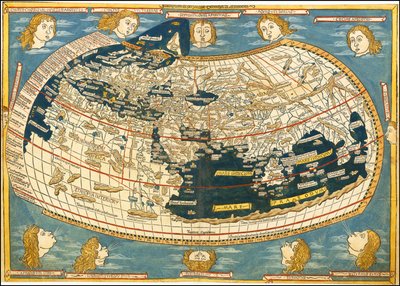 Mapa-múndi de Ulm Ptolomeu de 1482 de Ptolemy