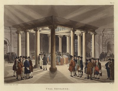 Troca de carvão de Pugin and Rowlandson