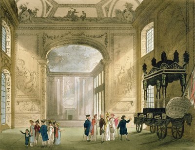 Hospital de Greenwich do microcosmo de Londres de Ackermann (cópia) de Pugin and Rowlandson