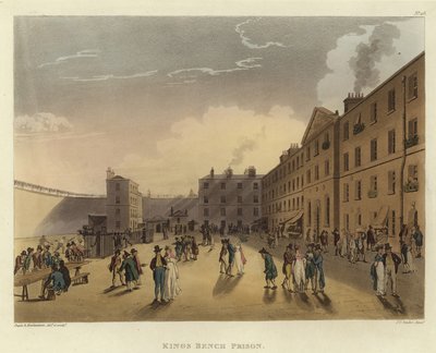 Prisão de Kings Bench de Pugin and Rowlandson