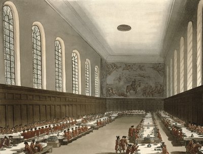 Hospital Militar, Chelsea, do Microcosmo de Londres de Ackermann de Pugin and Rowlandson