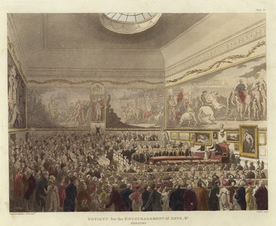 Sociedade para o encorajamento das artes de Pugin and Rowlandson