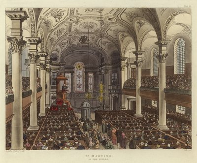 St Martins nos campos de Pugin and Rowlandson