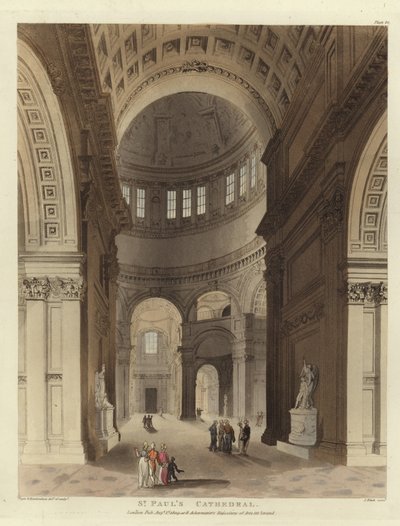 Catedral de São Paulo de Pugin and Rowlandson
