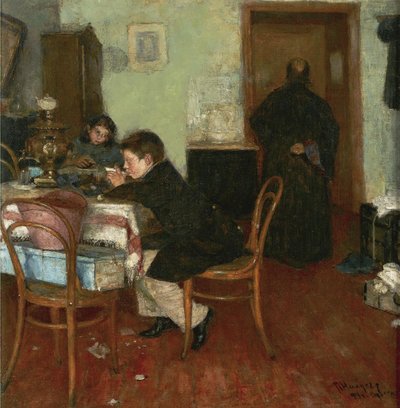 Hora do chá para crianças, 1894 de Pyotr Alexandrovich Nilus