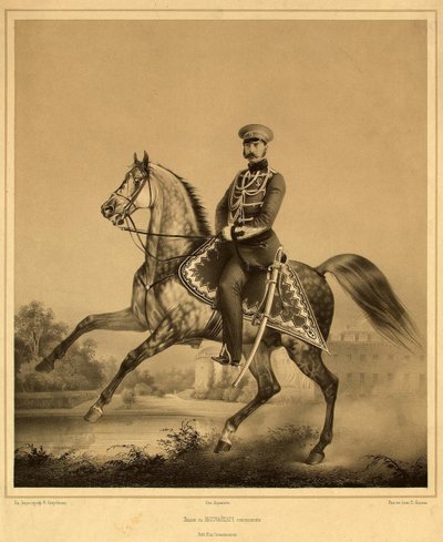 Retrato do imperador Alexandre II 1818-1881, 1860s-1870s de Pyotr Fyodorovich Borel