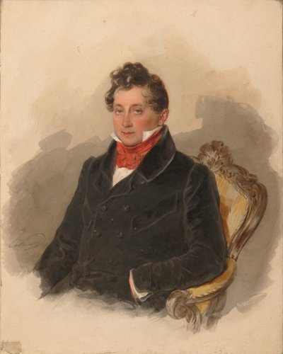 Retrato do Conde Matvey Yuryevich Vilyegorsky 1794-1866, 1840 de Pyotr Fyodorovich Sokolov