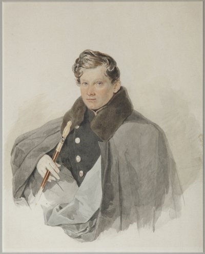 Retrato do conde Sergey Vasilyevich Trubetskoy 1815-1859, 1835 de Pyotr Fyodorovich Sokolov