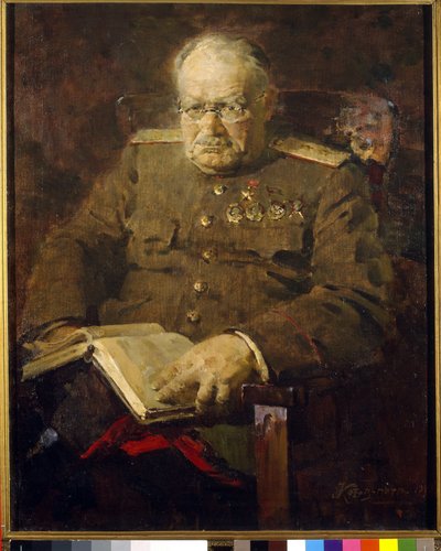 Retrato do neurocirurgião e académico Nikolai N. Bourdenko (1876-1946) de Pyotr Ivanovich Kotov