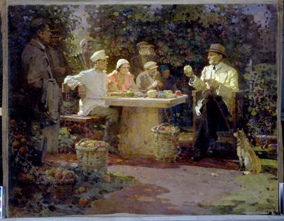 Visitantes de Ivan Vladimirovitch Mitchourine (1855-1935) de Pyotr Ivanovich Kotov