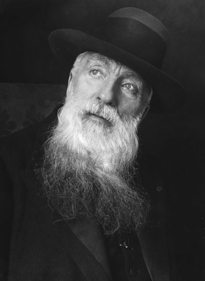 Retrato de Auguste Rodin (1840-1917), de Shumov, Pyotr Ivanovich (1872-1936). Fotografia, Entre 1912 e 1917. Colecção privada de Pyotr Ivanovich Shumov
