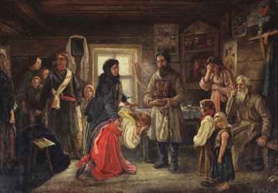Antes do casamento, 1900 de Pyotr Ivanovich Tselebrovski
