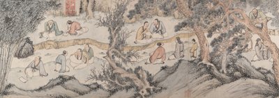 Encontro no Pavilhão das Orquídeas, datado de 1560. de Qian Gu